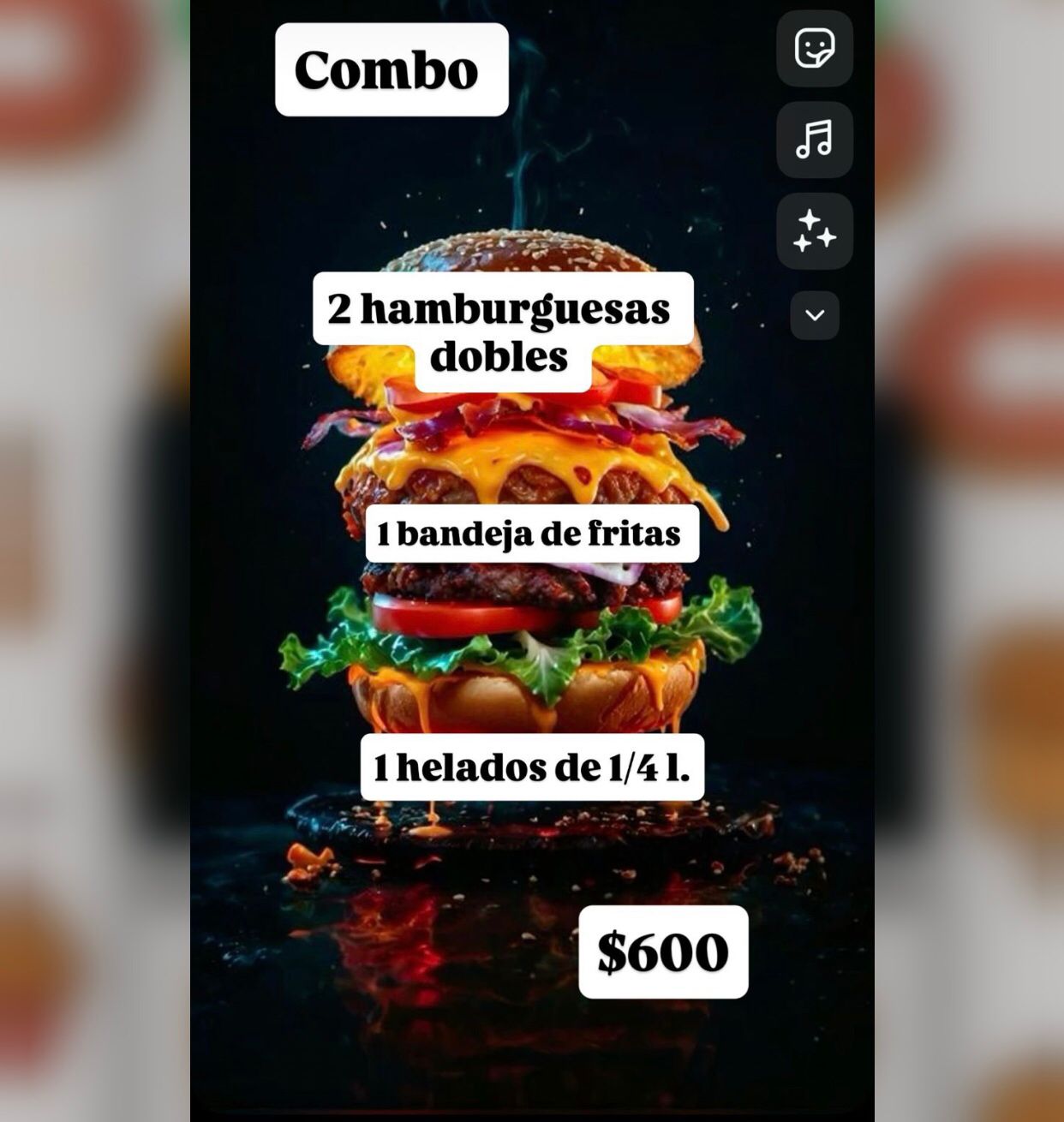 Combo con Helado( 2 completas ,1 frita , 1/2helado)